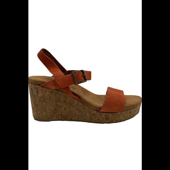 Zodiac Shoes - Zodiac Adjustable Strap Wedge Sandal Piper Chili - Medium